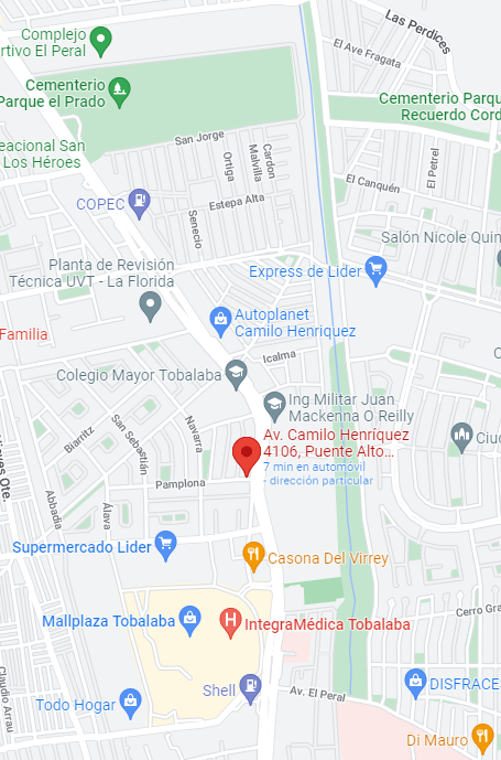Mapa - Avenida Camilo Henríquez 4106, Santiago, Chile.